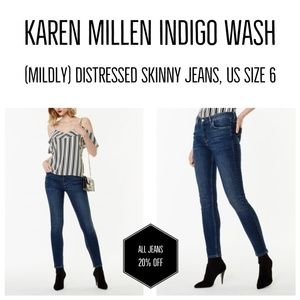 Karen Millen Distressed Skinny Jeans, US Size 6